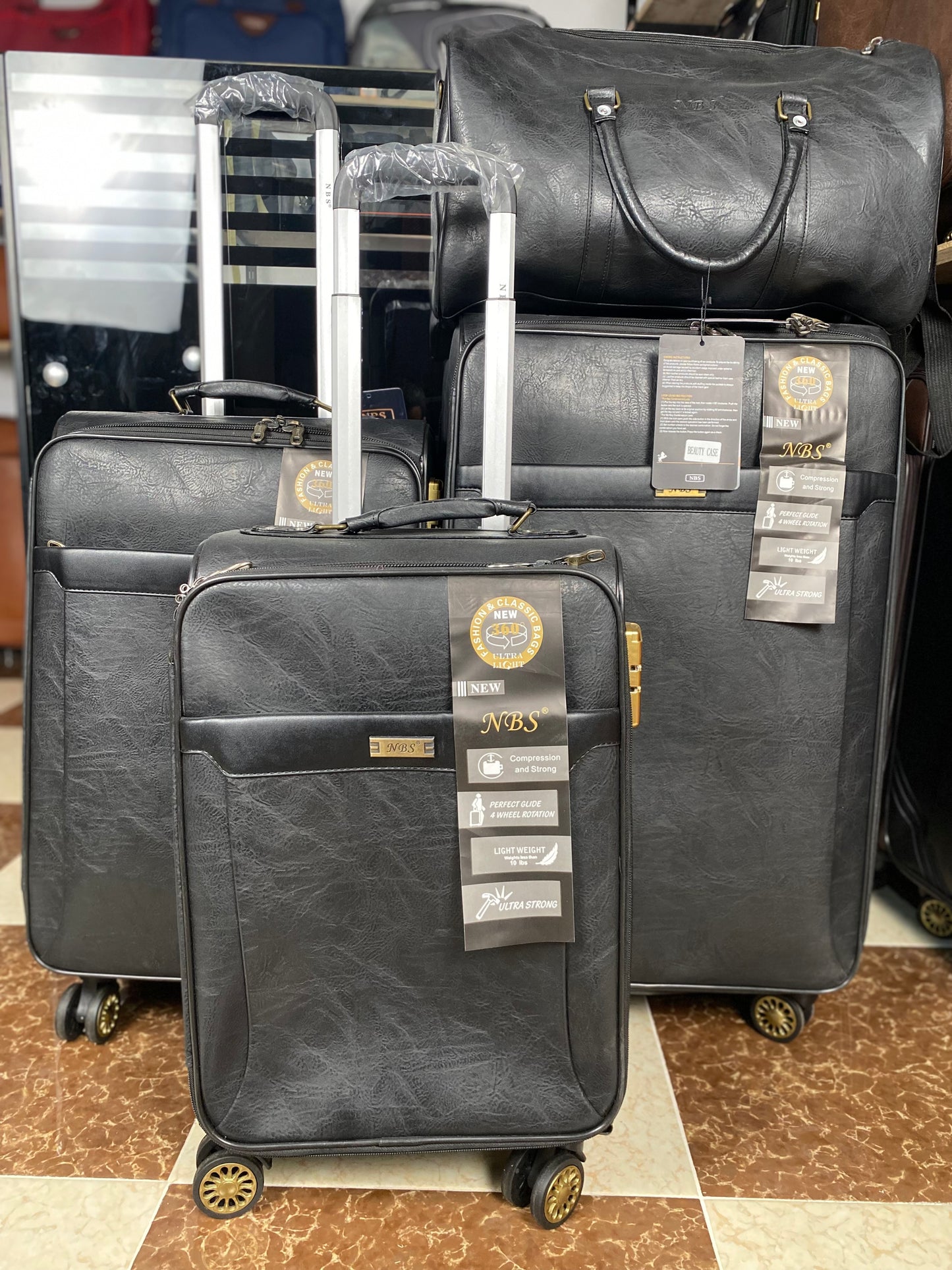 VALISE 4PCS PU NBS LUXE