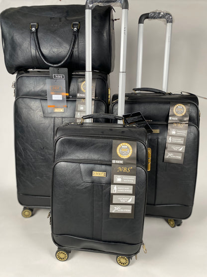 VALISE 4PCS PU NBS LUXE  (ملاحظة البيع ب4 قطع فقط)